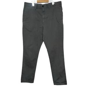 H&M Men's Skinny Fit Chino Pants Size 36x28 Khaki Gray Cotton Stretch Pants $49